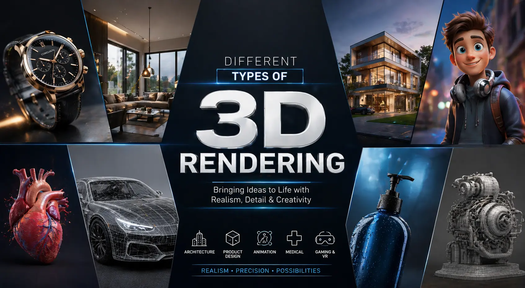 What are the Types of 3D Rendering? A Simple Guide for UAE Businesses